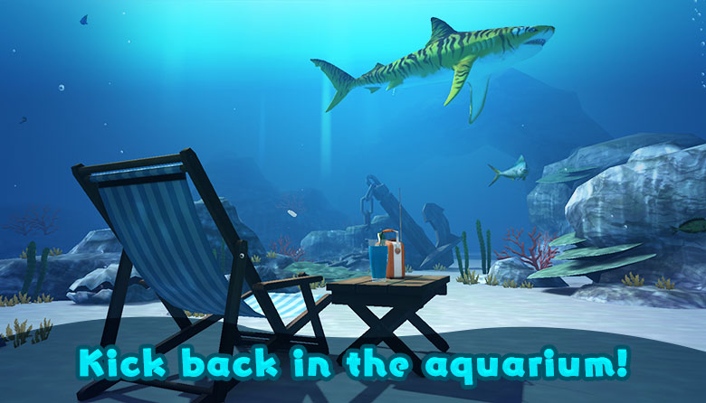 Kick back in the aquarium!